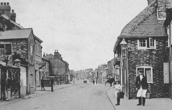 High Street looking north with people in foreground